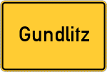 Place name sign Gundlitz
