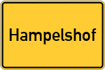 Place name sign Hampelshof