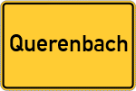 Place name sign Querenbach, Oberfranken