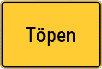 Place name sign Töpen