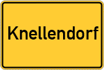 Place name sign Knellendorf