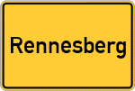 Place name sign Rennesberg