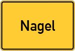 Place name sign Nagel