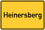 Place name sign Heinersberg