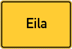 Place name sign Eila, Kreis Kronach