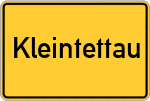 Place name sign Kleintettau