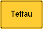 Place name sign Tettau