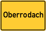 Place name sign Oberrodach