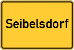 Place name sign Seibelsdorf, Oberfranken