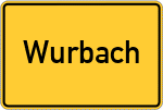 Place name sign Wurbach