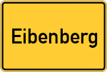 Place name sign Eibenberg, Oberfranken
