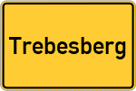 Place name sign Trebesberg