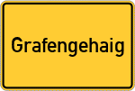 Place name sign Grafengehaig