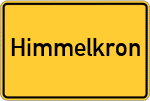Place name sign Himmelkron