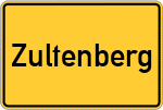 Place name sign Zultenberg, Oberfranken
