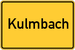 Place name sign Kulmbach