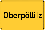 Place name sign Oberpöllitz
