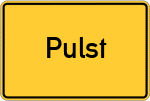 Place name sign Pulst