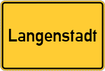 Place name sign Langenstadt