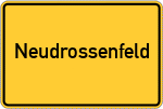 Place name sign Neudrossenfeld