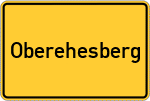 Place name sign Oberehesberg