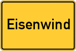 Place name sign Eisenwind