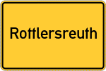 Place name sign Rottlersreuth