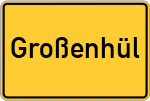 Place name sign Großenhül