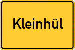 Place name sign Kleinhül