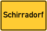 Place name sign Schirradorf