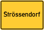 Place name sign Strössendorf