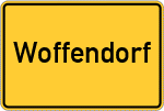 Place name sign Woffendorf