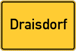 Place name sign Draisdorf