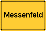 Place name sign Messenfeld