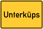 Place name sign Unterküps
