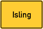 Place name sign Isling