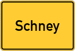 Place name sign Schney