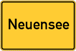 Place name sign Neuensee