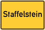 Place name sign Staffelstein