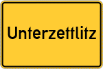 Place name sign Unterzettlitz, Oberfranken
