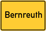 Place name sign Bernreuth