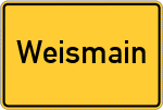Place name sign Weismain