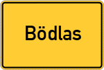 Place name sign Bödlas