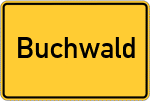 Place name sign Buchwald