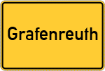 Place name sign Grafenreuth