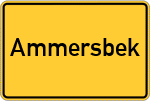 Place name sign Ammersbek