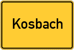 Place name sign Kosbach