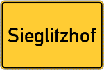 Place name sign Sieglitzhof