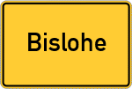 Place name sign Bislohe