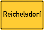 Place name sign Reichelsdorf